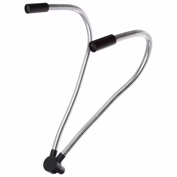 Dual Gooseneck Fiber Optic Attachment For Microscope Illuminators, Amscope, Mfr#: FB-YL